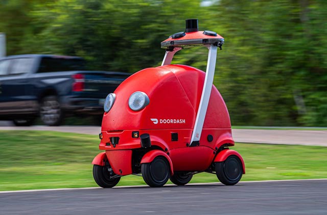 DoorDash، روبات برقی تحویل کالا که جایگزین پیک‌های انسانی نیست