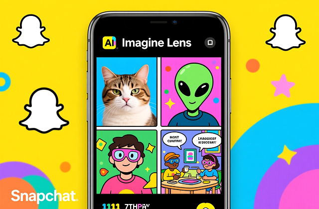 Snapchat با «Imagine Lens» ساخت عکس را به متن شما می‌سپارد