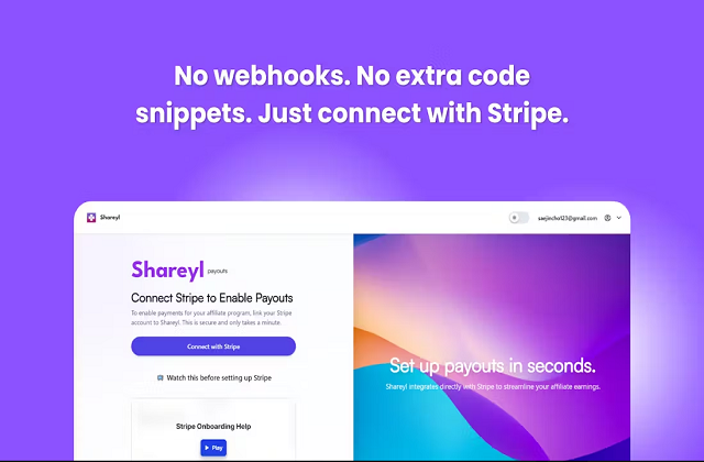  Shareyl - برنامه‌ی همکاری در فروش برای SaaS شما در کمتر از ۵ دقیقه