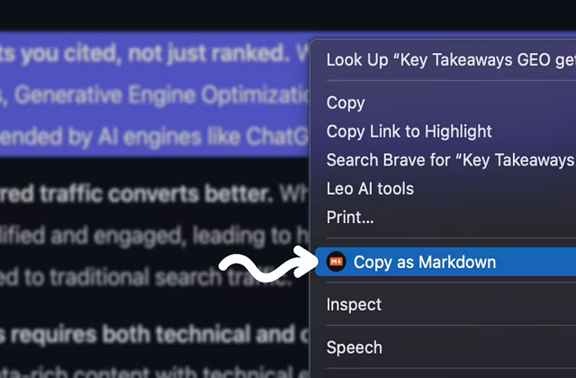 Copy as Markdown - ابزار تبدیل هوشمند متن و صفحات وب به مارک‌داون تنها با یک کلیک